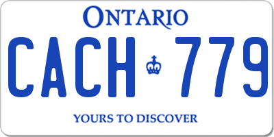 ON license plate CACH779