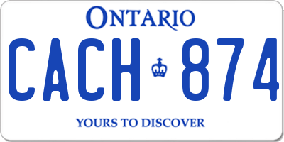 ON license plate CACH874