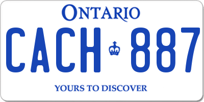 ON license plate CACH887