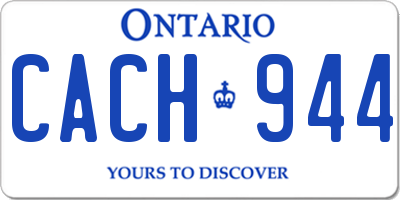 ON license plate CACH944