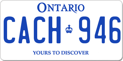 ON license plate CACH946