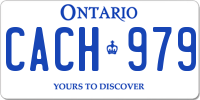 ON license plate CACH979