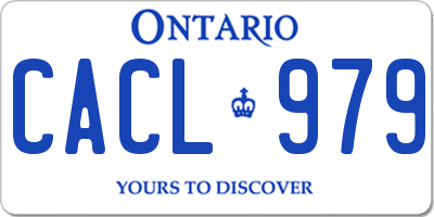 ON license plate CACL979