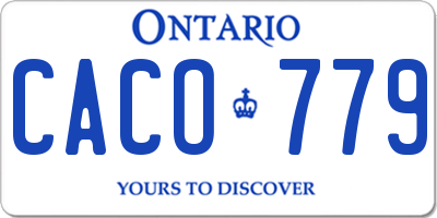 ON license plate CACO779