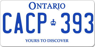 ON license plate CACP393