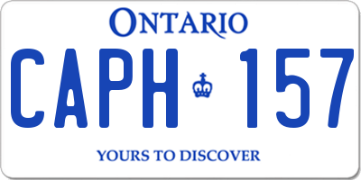 ON license plate CAPH157