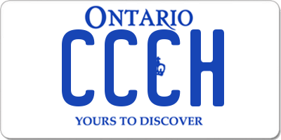 ON license plate CCCH