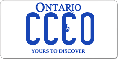 ON license plate CCCO