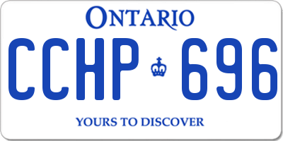 ON license plate CCHP696