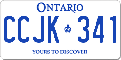 ON license plate CCJK341