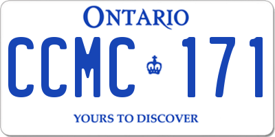 ON license plate CCMC171