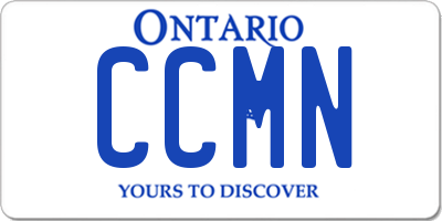ON license plate CCMN