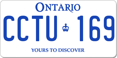 ON license plate CCTU169