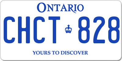 ON license plate CHCT828