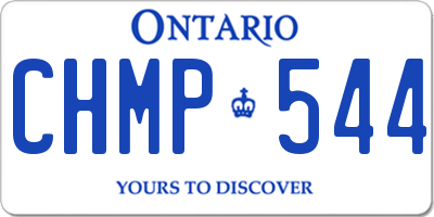 ON license plate CHMP544