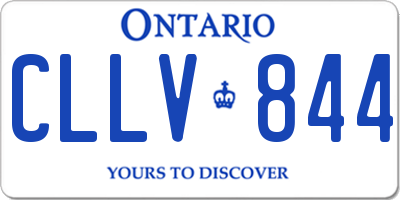 ON license plate CLLV844