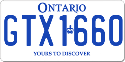 ON license plate GTX1660