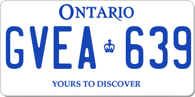 ON license plate GVEA639