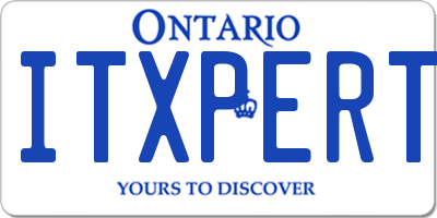 ON license plate ITXPERT