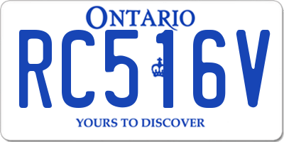 ON license plate RC516V