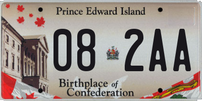 PE license plate 082AA