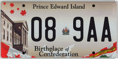 PE license plate 089AA