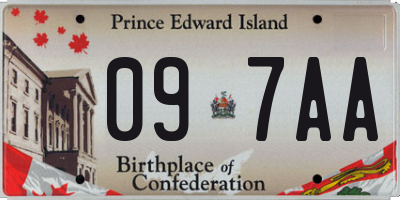 PE license plate 097AA