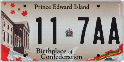 PE license plate 117AA