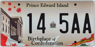 PE license plate 145AA