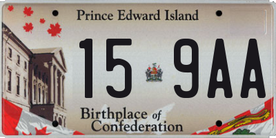 PE license plate 159AA