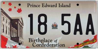 PE license plate 185AA