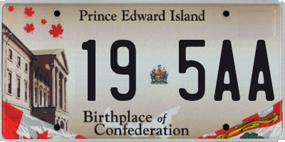 PE license plate 195AA