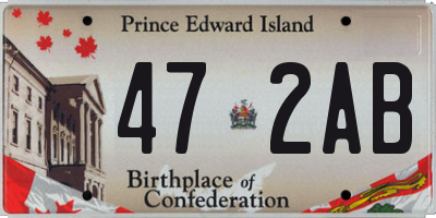 PE license plate 472AB