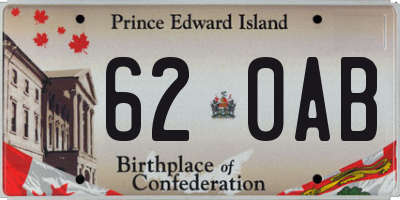 PE license plate 620AB