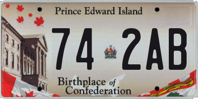 PE license plate 742AB