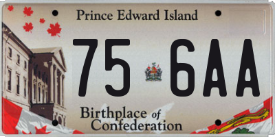PE license plate 756AA