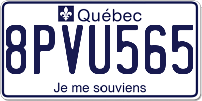 QC license plate 8PVU565