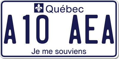 QC license plate A10AEA