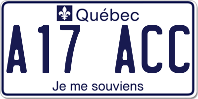 QC license plate A17ACC