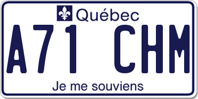 QC license plate A71CHM