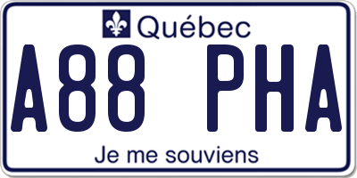 QC license plate A88PHA