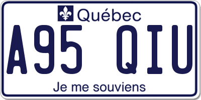 QC license plate A95QIU
