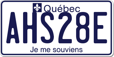 QC license plate AHS28E