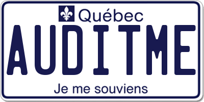 QC license plate AUDITME