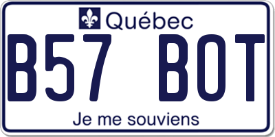 QC license plate B57BOT