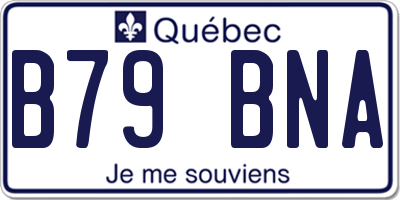 QC license plate B79BNA
