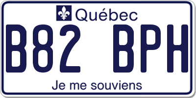 QC license plate B82BPH