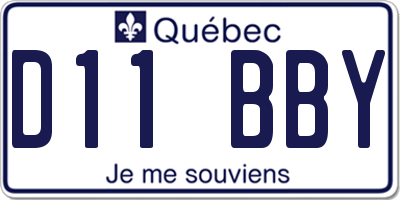 QC license plate D11BBY