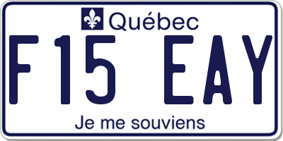 QC license plate F15EAY