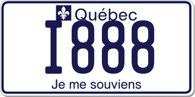 QC license plate I888